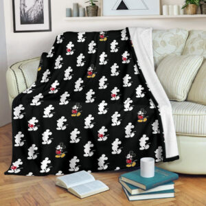 FUNNY MICKEY MOUSE DISNEY FLEECE BLANKET GIFT FOR FAN
