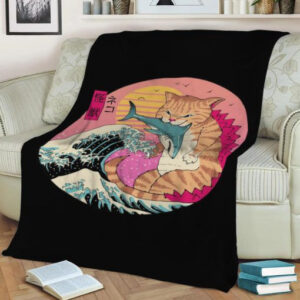 NEKO WAVE KAIJU ANIME JAPAN BEST SELLER FLEECE BLANKET GIFT FOR FAN