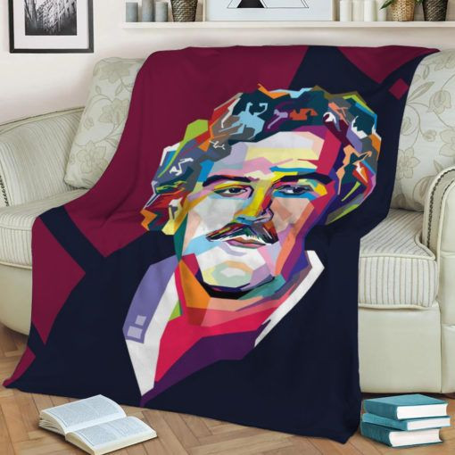 PABLO ESCOBAR FLEECE BLANKET GIFT FOR FAN PABLO ESCOBAR FLEECE BLANKET GIFT FOR FAN