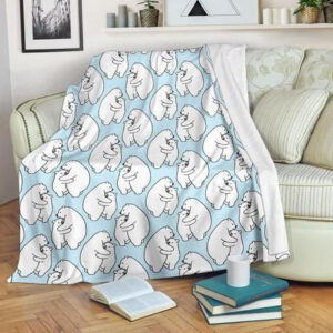POLAR BEAR MOM AND SON ANIMAL BEST SELLER FLEECE BLANKET GIFT FOR FAN