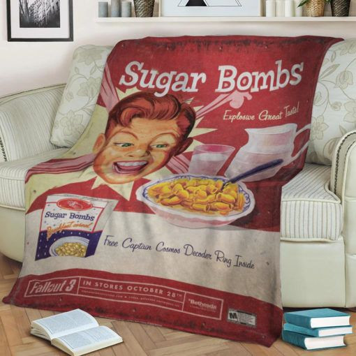 SUGAR BOMBS FLEECE BLANKET GIFT FOR FAN SUGAR BOMBS FLEECE BLANKET GIFT FOR FAN