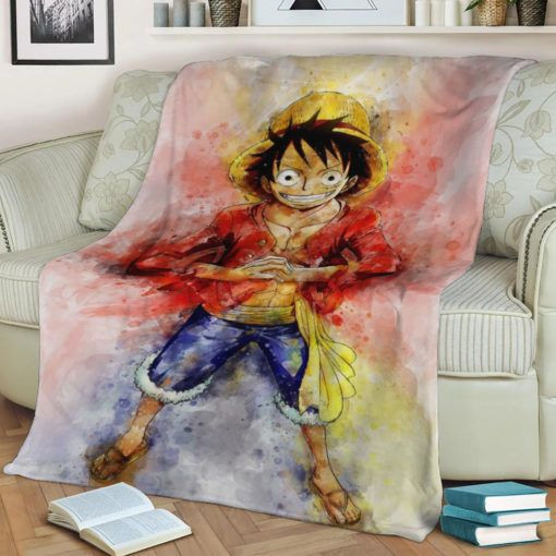 D LUFFY ONE PIECE FLEECE BLANKET GIFT FOR FAN D LUFFY ONE PIECE FLEECE BLANKET GIFT FOR FAN