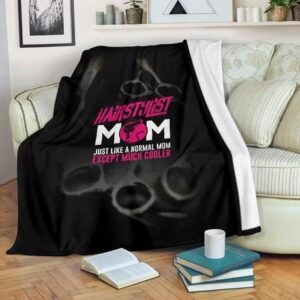 HAIR STYLIST MOM FLEECE BLANKET GIFT FOR FAN