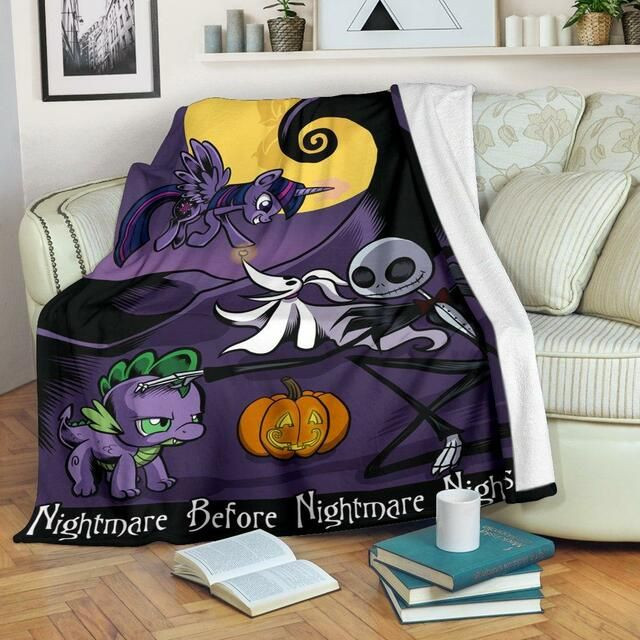 NIGHTMARE BEFORE CHRISTMAS PREMIUM FLEECE BLANKET GIFT FOR FAN NIGHTMARE BEFORE CHRISTMAS PREMIUM FLEECE BLANKET GIFT FOR FAN