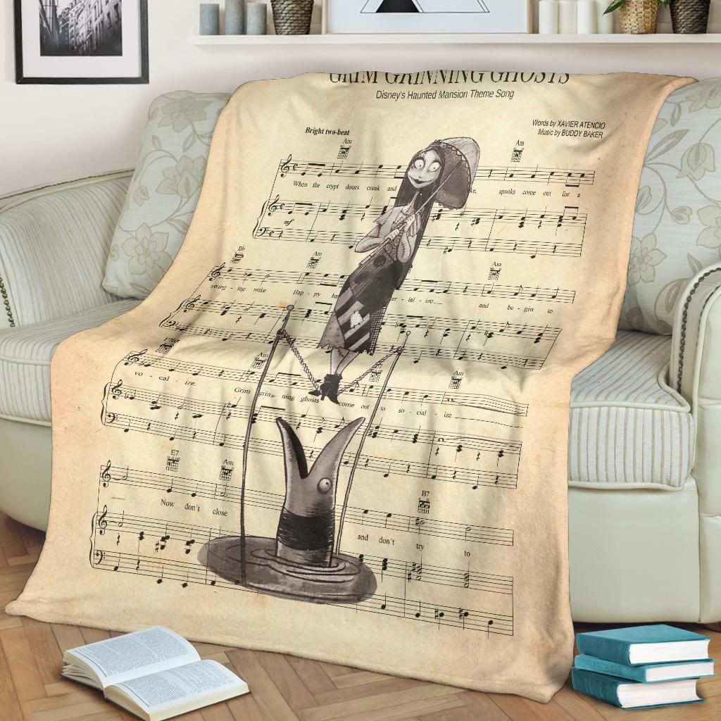 LYRIC GRIM GRINNING GHOST SALLY BEST SELLER FLEECE BLANKET GIFT FOR FAN LYRIC GRIM GRINNING GHOST SALLY BEST SELLER FLEECE BLANKET GIFT FOR FAN