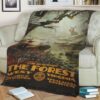 THE FOREST BEST SELLER FLEECE BLANKET GIFT FOR FAN