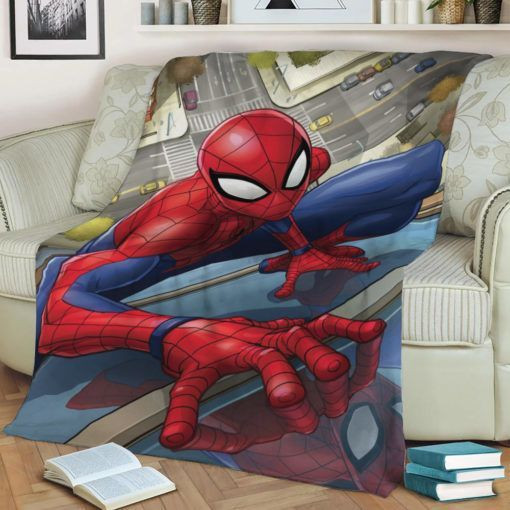FRIENDLY NEIGHBORHOOD SPIDER-MAN MARVEL FLEECE BLANKET GIFT FOR FAN FRIENDLY NEIGHBORHOOD SPIDER-MAN MARVEL FLEECE BLANKET GIFT FOR FAN