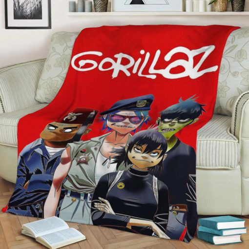 GORILLAZ NEON BEST SELLER FLEECE BLANKET GIFT FOR FAN GORILLAZ NEON BEST SELLER FLEECE BLANKET GIFT FOR FAN