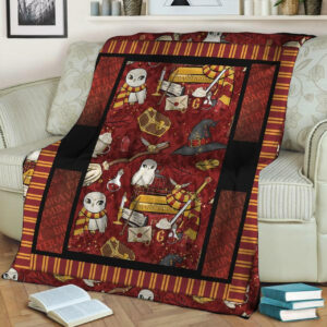 HARRY POTTER GRYFFINDOR FLEECE BLANKET GIFT FOR FAN