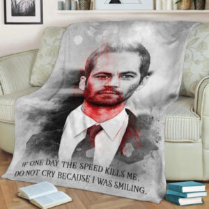 PAUL WALKER FLEECE BLANKET GIFT FOR FAN