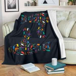 HAIR DRYER TOOLS FLEECE BLANKET GIFT FOR FAN