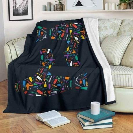 HAIR DRYER TOOLS FLEECE BLANKET GIFT FOR FAN HAIR DRYER TOOLS FLEECE BLANKET GIFT FOR FAN