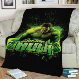 WE HAVE A HULK AVENGERS MARVEL FLEECE BLANKET GIFT FOR FAN