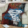 SUPERMAN LOGO HERO DC FLEECE BLANKET GIFT FOR FAN