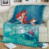 BASSET HOUND DOG LOVERS AND MERMAID FLEECE BLANKET GIFT FOR FAN