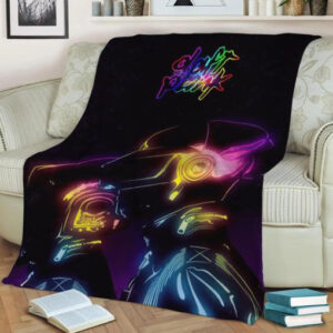 DAFT PUNK POP ART FLEECE BLANKET GIFT FOR FAN