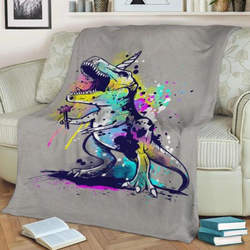 UNICORNASAURUS REX FLEECE BLANKET GIFT FOR FAN UNICORNASAURUS REX FLEECE BLANKET GIFT FOR FAN