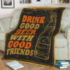 BEER VINTAGE POSTER RETRO BEST SELLER FLEECE BLANKET GIFT FOR FAN