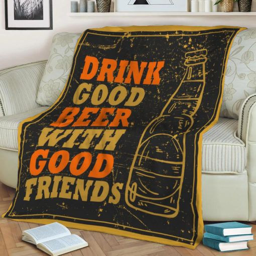 BEER VINTAGE POSTER RETRO BEST SELLER FLEECE BLANKET GIFT FOR FAN BEER VINTAGE POSTER RETRO BEST SELLER FLEECE BLANKET GIFT FOR FAN