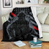 US FIREFIGHTER FLEECE BLANKET GIFT FOR FAN