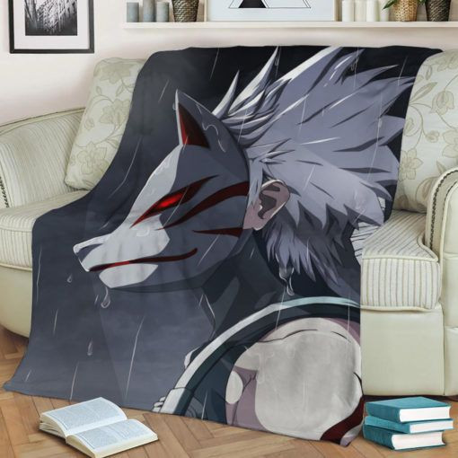 KAKASHI HATAKE ANBU ANIME JAPAN BEST SELLER FLEECE BLANKET GIFT FOR FAN KAKASHI HATAKE ANBU ANIME JAPAN BEST SELLER FLEECE BLANKET GIFT FOR FAN