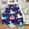 PRINCESS UNICORN FLEECE BLANKET GIFT FOR FAN