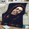BOB MARLEY FLEECE BLANKET GIFT FOR FAN