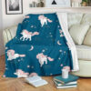 MOON UNICORN FLEECE BLANKET GIFT FOR FAN