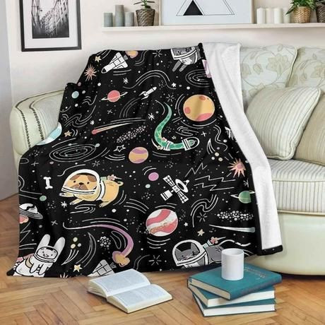 PET SPACE FLEECE BLANKET GIFT FOR FAN PET SPACE FLEECE BLANKET GIFT FOR FAN