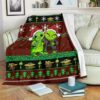 GRINCH AND BABY YODA CHRISTMAS FLEECE BLANKET GIFT FOR FAN