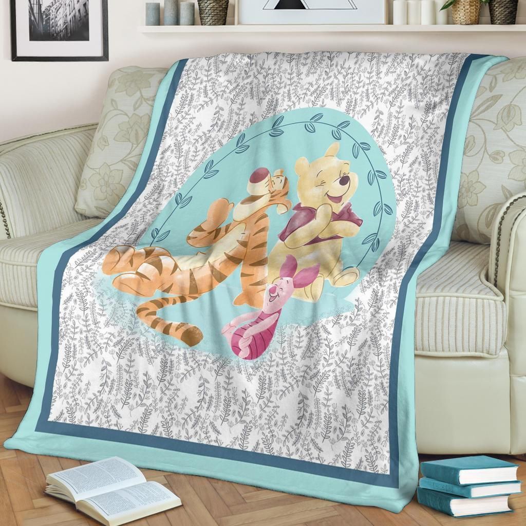FRIEND FUNNY WINNIE THE POOH BEST SELLER FLEECE BLANKET GIFT FOR FAN FRIEND FUNNY WINNIE THE POOH BEST SELLER FLEECE BLANKET GIFT FOR FAN