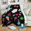 BLACK GIRLY UNICORN BEST SELLER FLEECE BLANKET GIFT FOR FAN