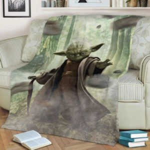 YODA STAR WARS FLEECE BLANKET GIFT FOR FAN