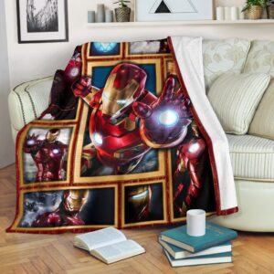 IRON MAN AVENGERS MARVEL FLEECE BLANKET GIFT FOR FAN