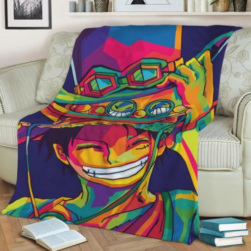 MONKEY D LUFFY ANIME JAPAN BEST SELLER FLEECE BLANKET GIFT FOR FAN MONKEY D LUFFY ANIME JAPAN BEST SELLER FLEECE BLANKET GIFT FOR FAN