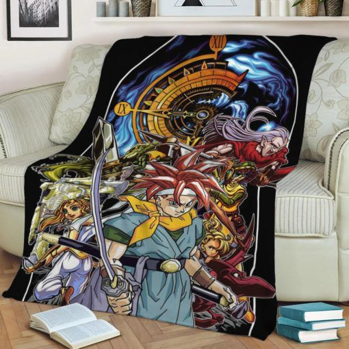 CHRONO TRIGGER JAPAN ANIME BEST SELLER FLEECE BLANKET GIFT FOR FAN CHRONO TRIGGER JAPAN ANIME BEST SELLER FLEECE BLANKET GIFT FOR FAN