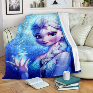 ELSA PRINCESS FROZEN FLEECE BLANKET GIFT FOR FAN