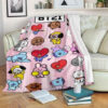 BT21 PREMIUM FLEECE BLANKET GIFT FOR FAN