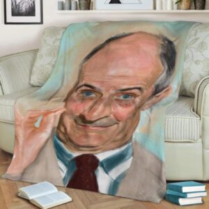PORTRAIT OF LOUIS DE FUNE FLEECE BLANKET GIFT FOR FAN
