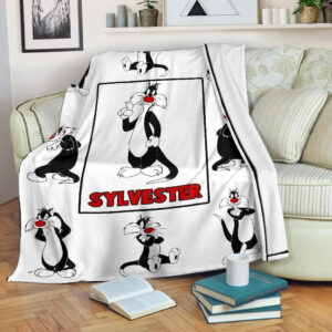 SYLVESTER LOONEY TUNES CARTOON FLEECE BLANKET GIFT FOR FAN