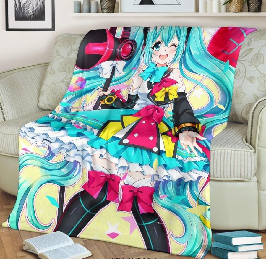 CUTE HATSUNE MIKU IDOL BEST SELLER FLEECE BLANKET GIFT FOR FAN CUTE HATSUNE MIKU IDOL BEST SELLER FLEECE BLANKET GIFT FOR FAN