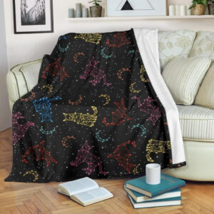 ZODIAC CAT FOR CAT LOVER FLEECE BLANKET GIFT FOR FAN
