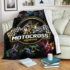 MOTOCROSS FREESTYLE PASSION FLEECE BLANKET GIFT FOR FAN