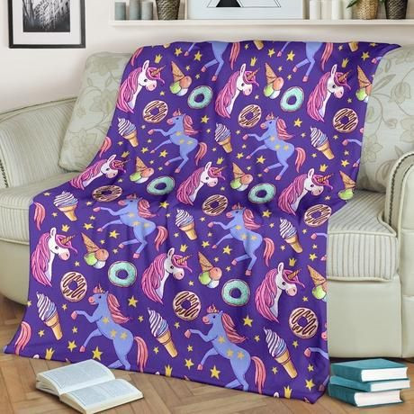 LOVE ICE CREAM UNICORN SWEETY BESTSELLER FLEECE BLANKET GIFT FOR FAN LOVE ICE CREAM UNICORN SWEETY BESTSELLER FLEECE BLANKET GIFT FOR FAN
