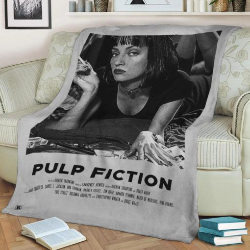 PULP FICTION FLEECE BLANKET GIFT FOR FAN PULP FICTION FLEECE BLANKET GIFT FOR FAN