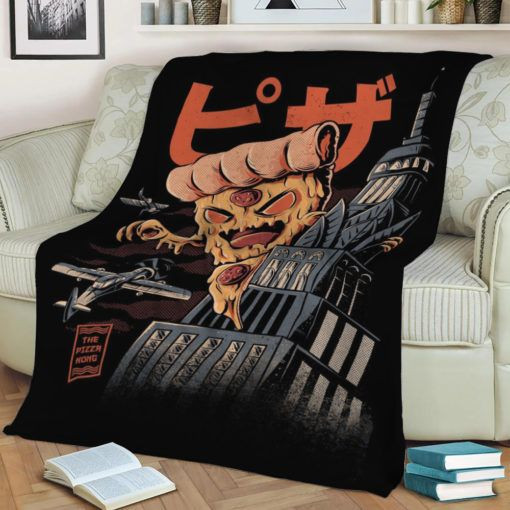 PIZZA! KONG FLEECE BLANKET GIFT FOR FAN PIZZA! KONG FLEECE BLANKET GIFT FOR FAN