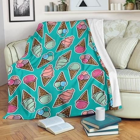 ICE CREAM BEST SELLER FLEECE BLANKET GIFT FOR FAN ICE CREAM BEST SELLER FLEECE BLANKET GIFT FOR FAN