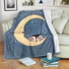 MOONLIGHT BEAGLE DOG LOVERS FLEECE BLANKET GIFT FOR FAN