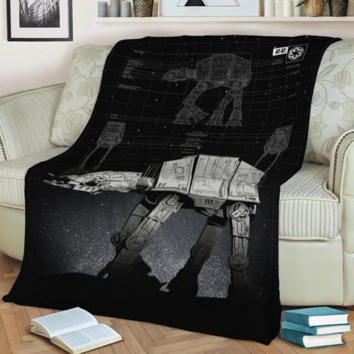 AT AT STAR WARS FLEECE BLANKET GIFT FOR FAN AT AT STAR WARS FLEECE BLANKET GIFT FOR FAN