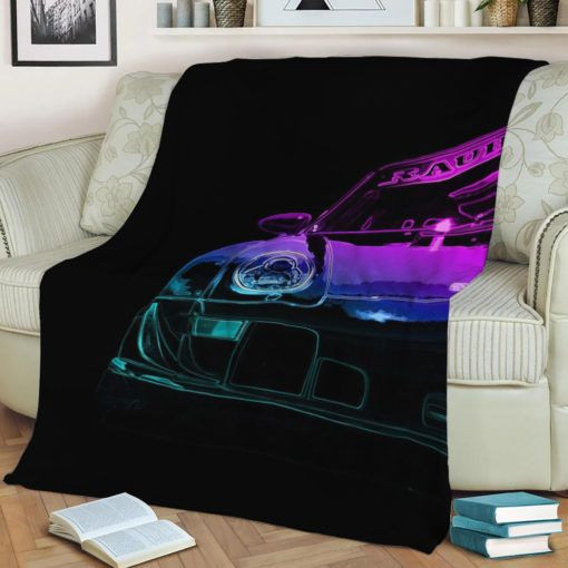 SUPER CAR RETRO FLEECE BLANKET GIFT FOR FAN SUPER CAR RETRO FLEECE BLANKET GIFT FOR FAN